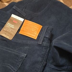 Levi's Premium Women's Dark Blue Corduroy Pants